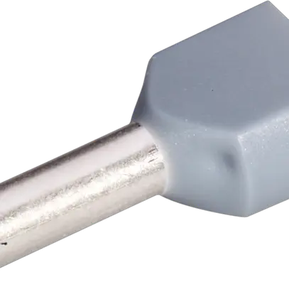 Embout de câble jumelé isolé 2×2.5mm²/9mm gris 