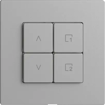 Interrupteur stores 1K/4T scène Edue Wiser silver 