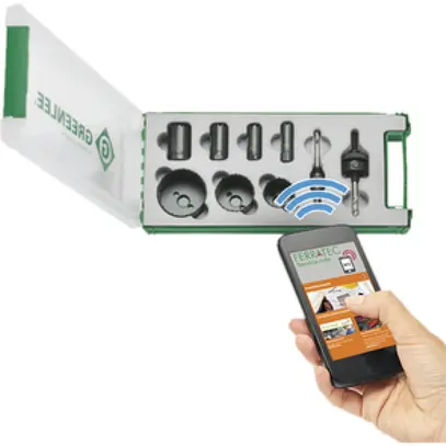 Set fresa a campana Greenlee 50069497SETNFC HSS-BI-metallo M16-M63 