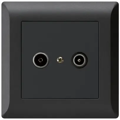 Prise de passage ENC kallysto.line R/TV 14dB noir 