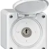 Interruttore a chiave con copertura AP robusto IP55 S1/1P bianco 