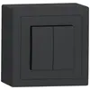 Contatto pulsante AP SIDUS A c/c antracite 