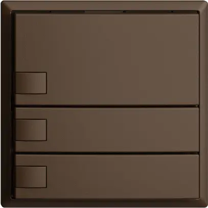 Poussoir KNX RGB EDUE, 250mW, s.LED, 3×poussoir, comm.1×touche, cof 