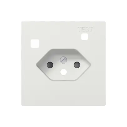 Kit frontal SIDUS Z/E pour prise FI T13 avec shutter blanc 