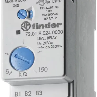 Relais de surveillance de niveau AMD Finder 72.01 24VAC 5…450kΩ 
