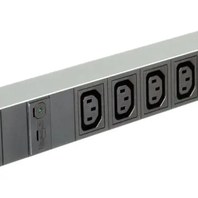 Prise multiple 19" ROLINE 8×C13 + fiche C14 