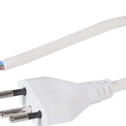 Cavo d'apparecchio Tdlr 3×0.75mm² 3m bianco spina T12 