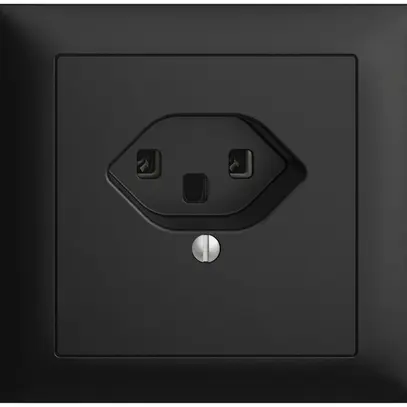 Prise INC EDIZIOdue T23 16A noir bornes à vis 