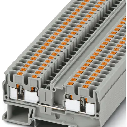 Morsetto di passaggio Push-In QUATTRO 0.2…6mm² grigio 