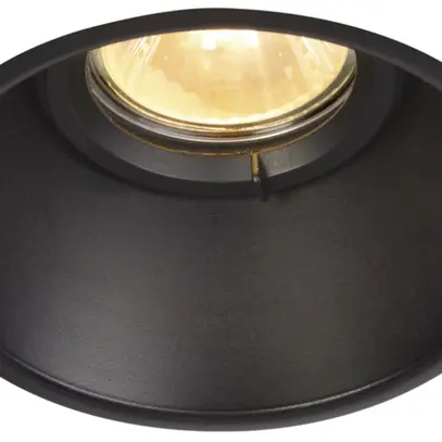 Downlight INS SLV HORN-O, GU10 50W IP20 nero opaco 