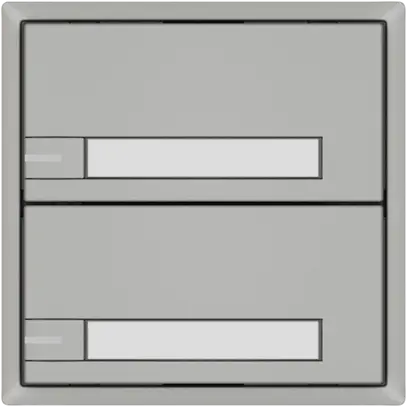 Poussoir KNX RGB EDIZIO.liv SNAPFIX® capteur temp.RGB-LED étiqu.2×com.1T grc 