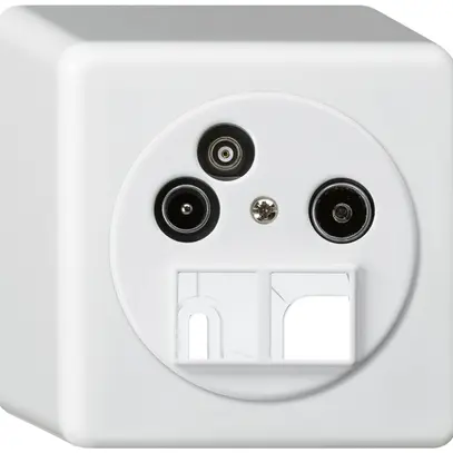 Presa d'antenna AP TV-R-dati HMS basico 19dB bianco 