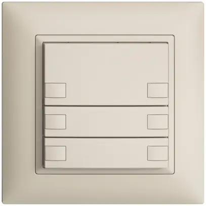 Pulsante INC KNX 6×EDIZIOdue crema RGB senza LED 