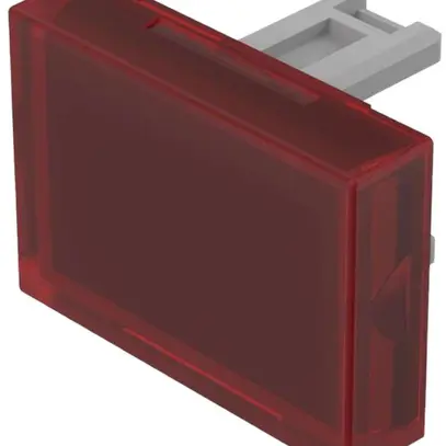 Cofano pressione EAO31 15×21mm transparente, rosso 