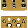 Barrette de bornes Weidmüller BK 3/E connexion à vis 4mm² 3L 22mm jaune 