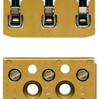 Barrette de bornes Weidmüller BK 3/E connexion à vis 4mm² 3L 22mm jaune 