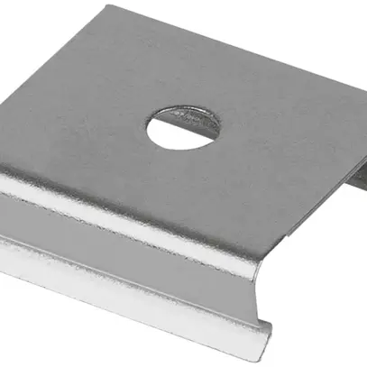 Clip di fissaggio LDV PF01/MB, per profilo a flangia PF01, argento 
