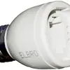 Adattatore portalampada ELBRO interno G24/esterno E27, bianco 