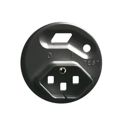 Kit frontale FH per presa FI nero 