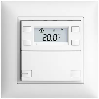 Poussoir RTH ENC KNX 1× EDIZIOdue FMI blanc, avec LED RGB 