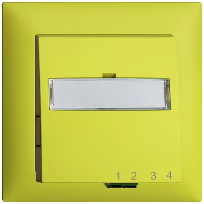 Scatola di raccordo INC FTTH EDIZIOdue FH 1×LC APC Duplex FMI lemon 