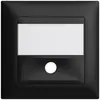 Kit frontale INC EDIZIOdue nero 88×88mm per tasto suoneria 