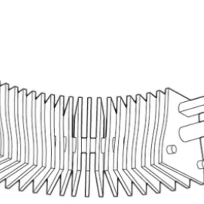 Raccordo a squadra flesargbile Lytespan 3, bianco 
