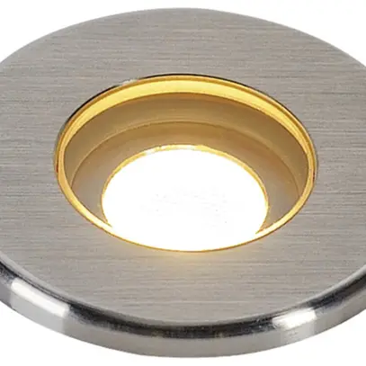 Lampada di terreno LED INS DASAR MINI, 12/24VDC 2W 120lm 3000K tonda IP67 ac-pr 