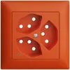 Kit frontal EDIZIOdue orange 88×88mm 3×T13/1 