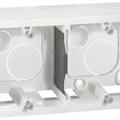 Boîtier AP MOS 1×2×2 modules blanc p=40mm 
