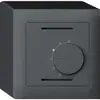 Thermostate d'ambiance AP kallysto anthracite sans interrupteur 