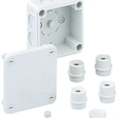 Boîte dérivation AP WK 040 vide, 87×87×45mm 