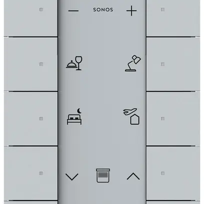 Module de commande ABB-free@home SB-F-12.0.1, 12 touches alu-argent 