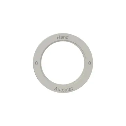 Disco indicatore NEVO, p.interruttore rotativo, 0-Hand-0-Automat, grigio chiaro 