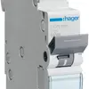 Disjoncteur Hager MCB 1P 230V type D 6A Icn 10kA 1UM 