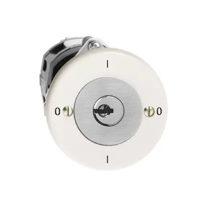 Interrupteur rotatif FH 0/1L blanc, avec serrure de sûreté 