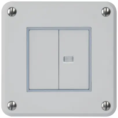 Interruttore INC robusto IP55 schema 3+3 1×illuminato grigio 