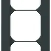Telaio di copertura INC kallysto.trend 3×1 nero 94×214mm 