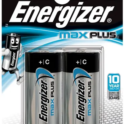 Pila alcalina Energizer Max Plus C LR14 1.5V blister a 2 pezzi 
