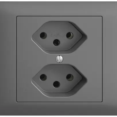 Presa INS EDIZIOdue 2×T13 grigio scuro 