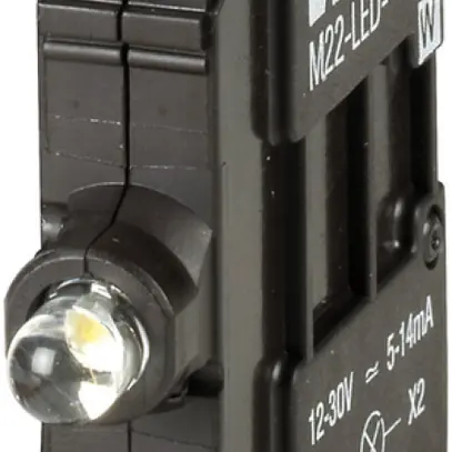 Elemento luminoso LED ETN M22 12…30VUC fissaggio frontale/raccordo molla bianco 