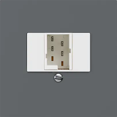 Inserto per presa di raccordo kallysto 1×TT83 antracite 