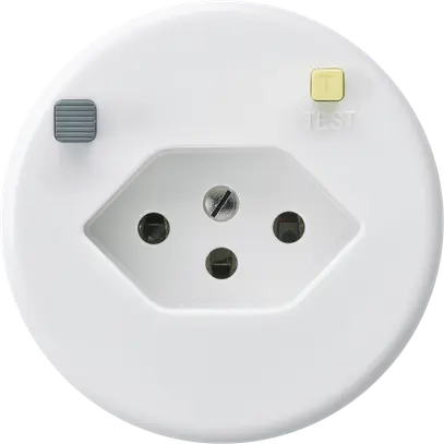 Presa basico A T13 FI 30mA bianco 