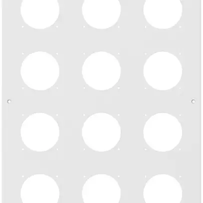 Placca d.montaggio INC robusto 4×3 alluminio, bianco 