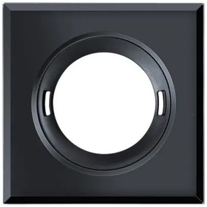 Couvercle ESYLUX pour détecteur FLAT plastique mat carré noir 