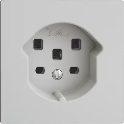 Prise EDIZIOdue T25 16A gris clair, avec bornes enf. 
