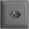 Prise ENC EDIZIOdue T13 gris foncé 