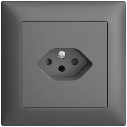Prise ENC EDIZIOdue T13 gris foncé 