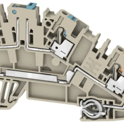 Morsetto d'installazione Weidmüller AITB 2.5 NDT-L-PE PUSH IN 3 piani 
