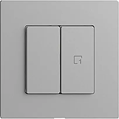 Stazione secondaria per interruttore 1c/2t scena WLAN Edue Wiser silver 